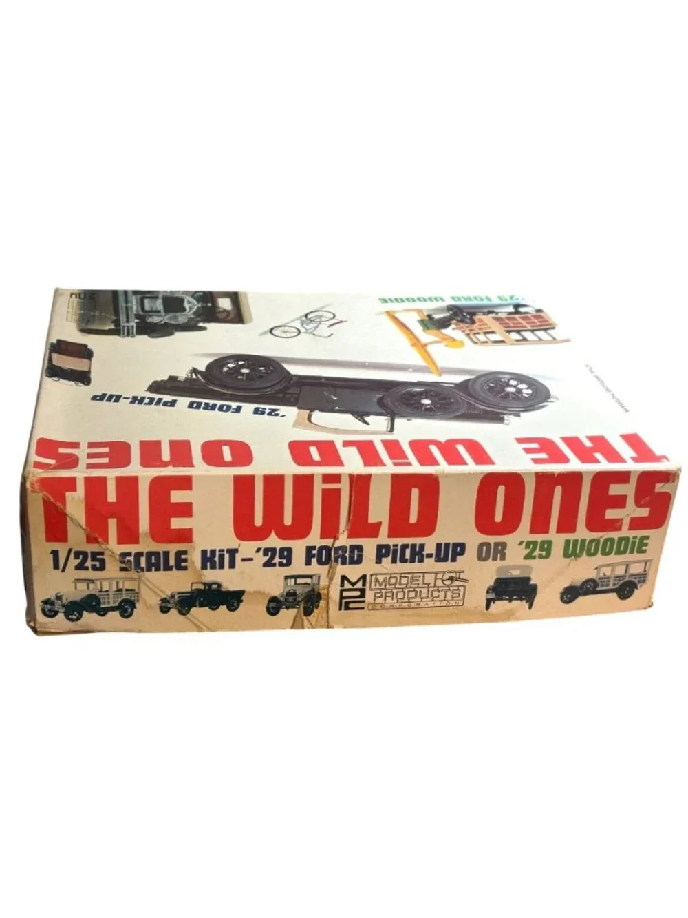 Vintage The Wild Ones 29 Ford Pick-Up Or Woodie 1/25 Model Kit MPC 300-149 Unass